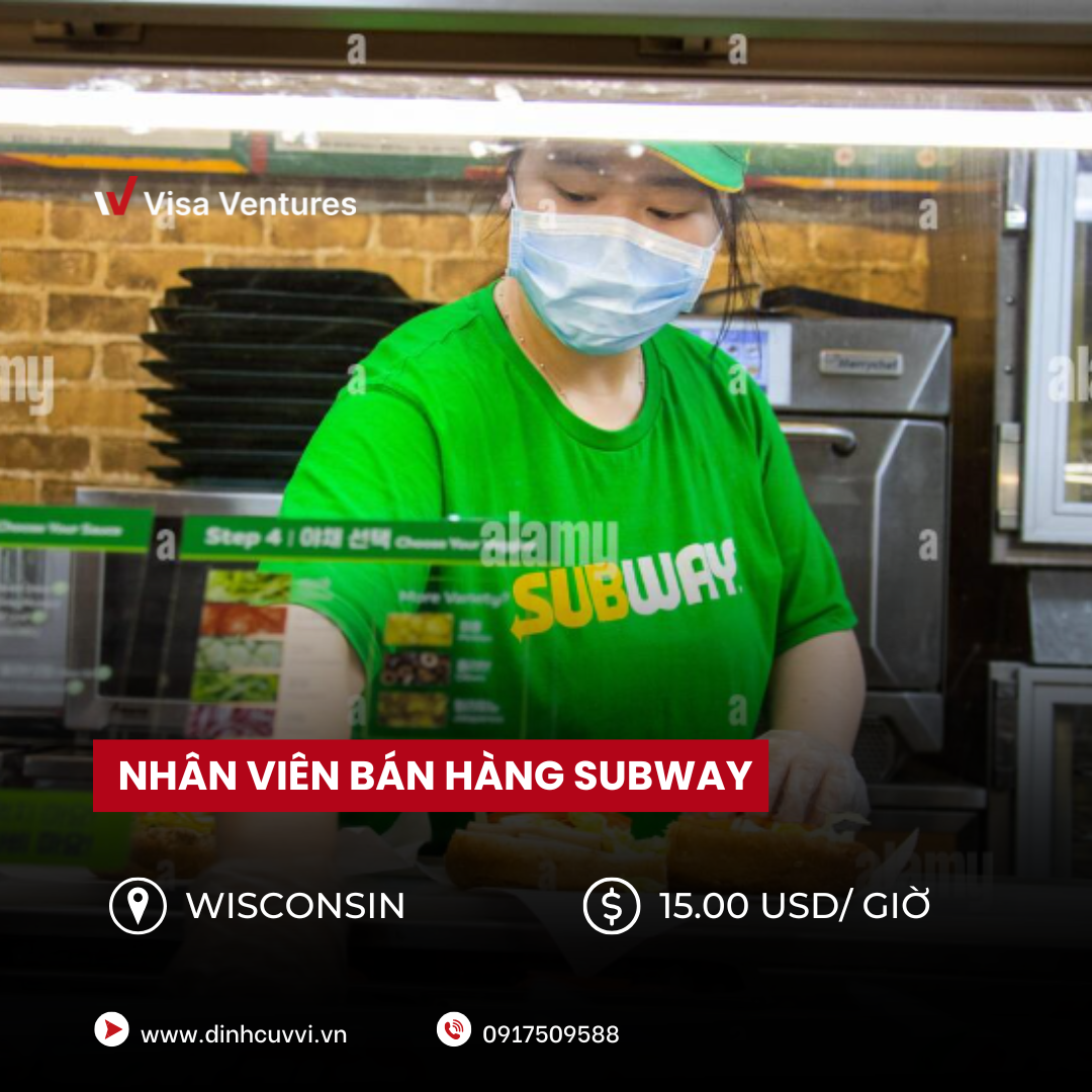 cong viec EB-3 nhan vien ban hang Subway