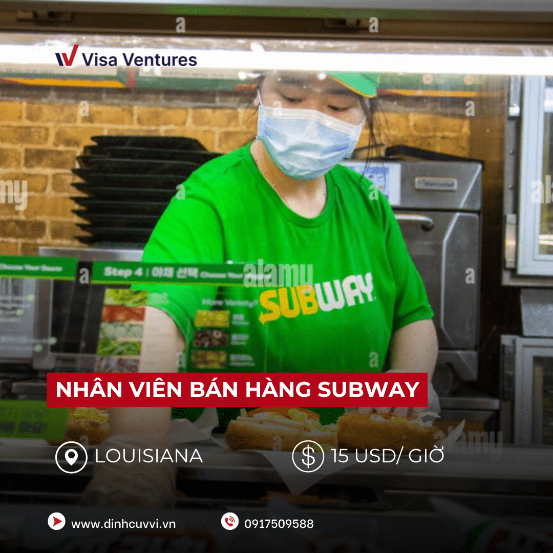 tuyen dung cong viec EB-3 nhan vien ban hang Subway