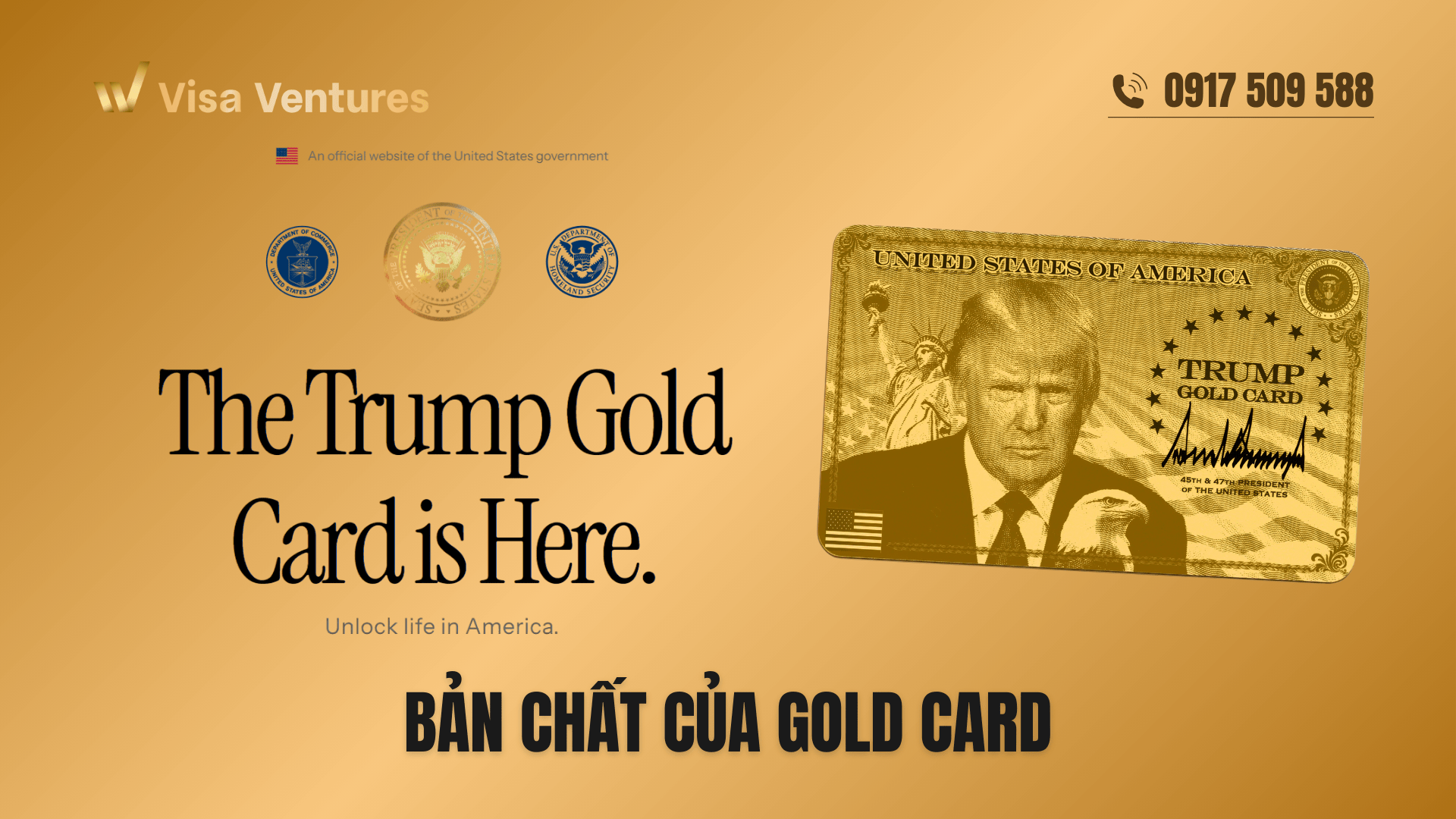 The Vang Trump Gold Card duoc chinh thuc ra mat